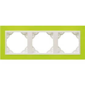 Marco Animato 3 elementos Efapel 90930 TDG Verde/ Hielo serie Logus 90