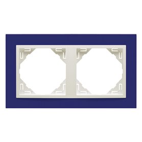 Marco Animato 2 elementos Efapel 90920 TZG Azul/ Hielo serie Logus 90
