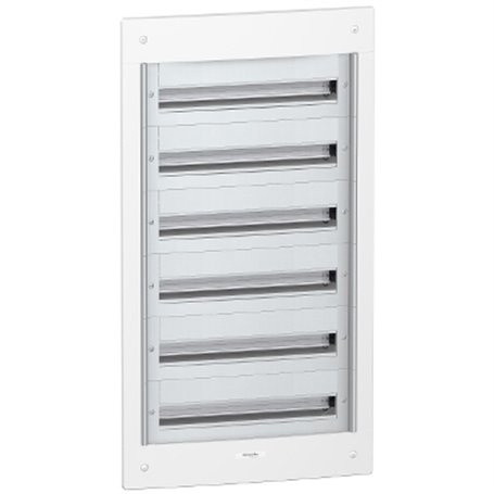 Cuadro metálico Pragma 24 empotrable 6 filas 144 módulos Schneider Electric PRA13836
