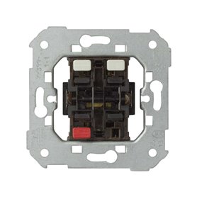 Grupo de 2 pulsadores 1entrada + 2 salidas 10AX Simon 75399-39 