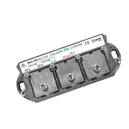 Derivadores PAU de interior 4,5 dB blindados 5-2400 MHz DAU-204 2 salidas TRIAX 2102