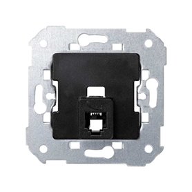 Toma telefonica 6 hilos RJ12 Simon 75481-32 Negro