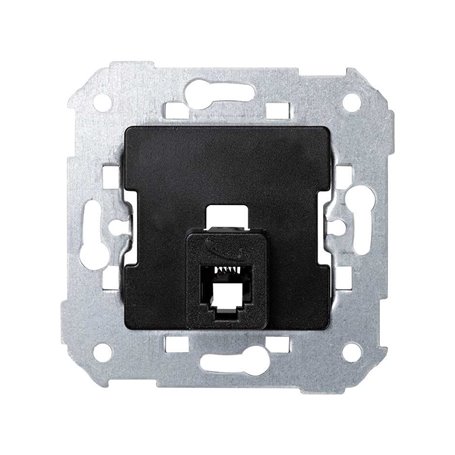 Toma telefonica 6 hilos RJ12 Simon 75481-32 Negro