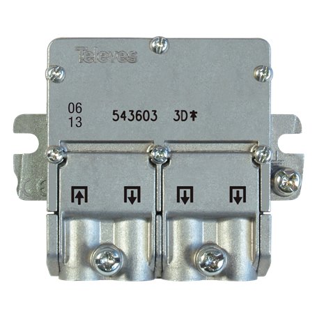Mini repartidor Televes 543603 Easy 3D 5....2400Mhz 8,5/7,5Db interior