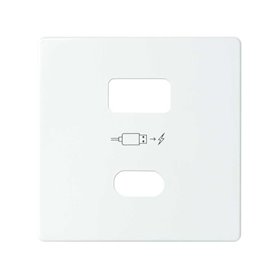 Tapa para cargador USB A+C Quickcharge Simon 82 Concept 8201296-090 Blanco Mate