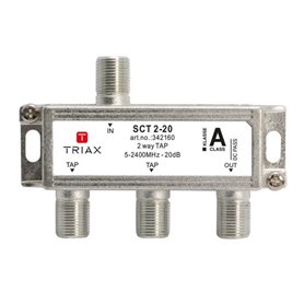 Derivador SCT 2-20, 2 salidas 20dB 2.4GHz - TRIAX 342160
