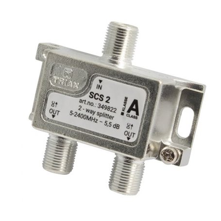Derivador SCS 2, divisor de 2 vías, 2,4 GHz - TRIAX 349822