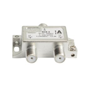 Derivador SCS 2, divisor de 2 vías, 2,4 GHz - TRIAX 349822