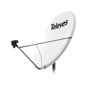 Parábolica 1300 Blanca Offset de aluminio G 42dBi - TELEVES 757401