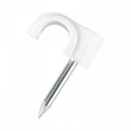 Grapa abierta Fijación de un cable coaxial (100 unidades) - TELEVES 2000