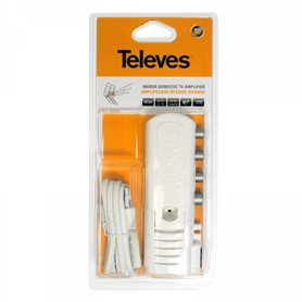 Amplificador de vivienda "CEI" 3 salidas (2+TV): VHF/UHF - LTE790 Ready - TELEVES 552840