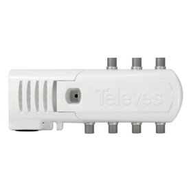 Amplificador de vivienda "F" 6 salidas: VHF/UHF - LTE700 Ready - TELEVES 553120