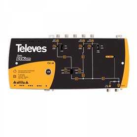 Central banda ancha DTKom 3 entradas: FM-BIII-UHF - LTE700 Ready - TELEVES 534020