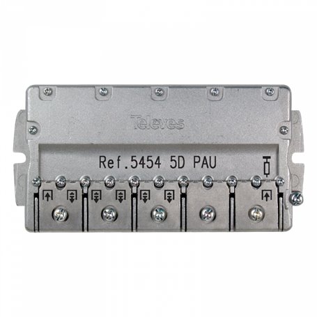 Repartidor con PAU, EasyF 5D 5...2400MHz 11/13dB - TELEVES 5454