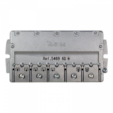 Repartidor EasyF 6D 5...2400MHz 11/14dB - TELEVES 5469