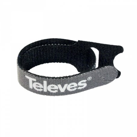 Brida de velcro Para cables coaxiales, de datos o fibra óptica (10 unidades)- TELEVES 200102