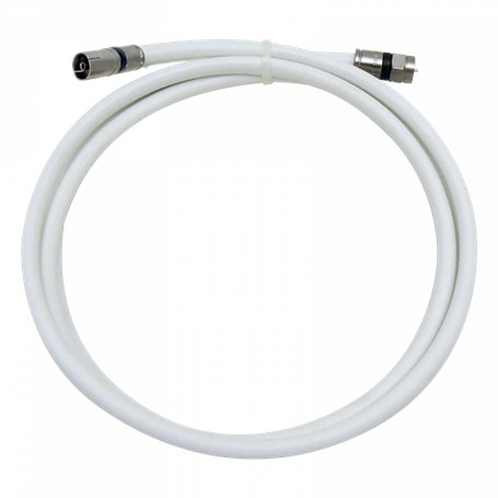 Prolongador coaxial 1,5 m clase A++ Conectores de compresión "F" - "CEI" hembra - TELEVES 3854