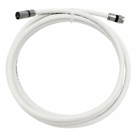 Prolongador coaxial 3 m clase A++ Conectores de compresión "F" - "CEI" hembra - TELEVES 385401