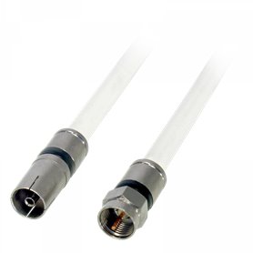 Prolongador coaxial 3 m clase A++ Conectores de compresión "F" - "CEI" hembra - TELEVES 385401