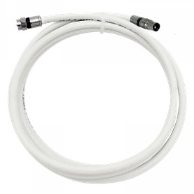 Prolongador coaxial 3 m clase A++ Conectores de compresión "F" - "CEI" macho - TELEVES 385601