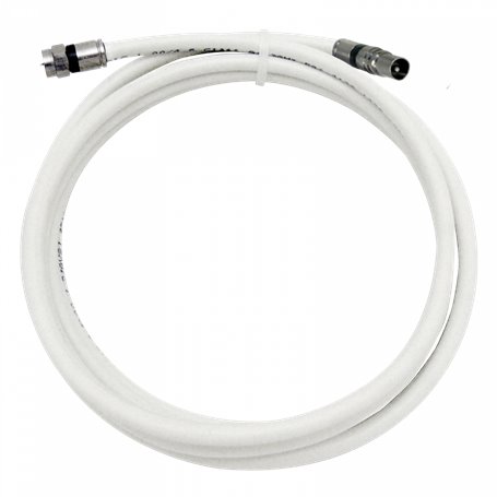 Prolongador coaxial 3 m clase A++ Conectores de compresión "F" - "CEI" macho - TELEVES 385601