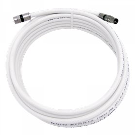 Prolongador coaxial 5 m clase A++ Conectores de compresión "F" - "CEI" macho - TELEVES 385602