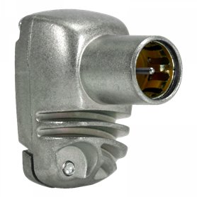 Conector PRO EasyF "F rápido", acodado y blindado (Clase A+) Universal: Ø 5...7,5mm - TELEVES 413410