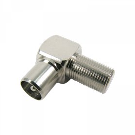 Adaptador "F" hembra - "CEI" macho Acodado - TELEVES 381730