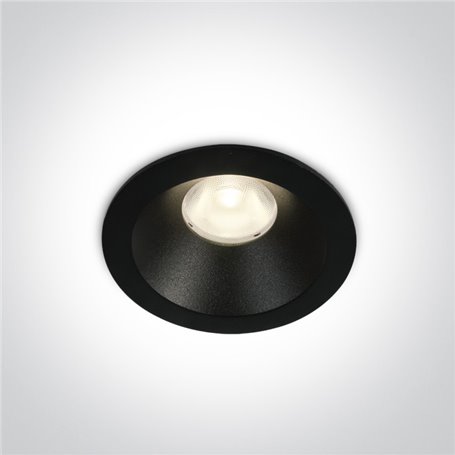 Empotrable de techo One Light 10108D/B/W Negro 8w 3000K 
