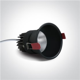 Empotrable de techo One Light 10115FD/B/W Negro 15w 3000K 