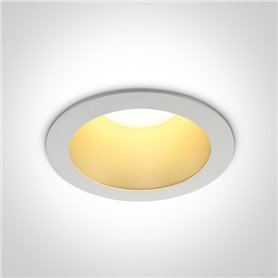 Empotrable de techo One Light 10130ED/W/BS/W Blanco-Latón 30w 3000K 