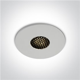 Empotrable de techo One Light 10107HC/W/W Blanco 7w 3000K 
