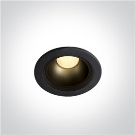 Empotrable de techo One Light 10107Z/B/W Negro 7w 3000K 