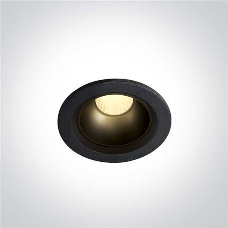 Empotrable de techo One Light 10107Z/B/W Negro 7w 3000K 