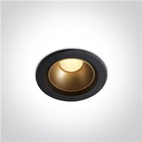 Empotrable de techo One Light 10107Z/B/W Negro 7w 3000K 