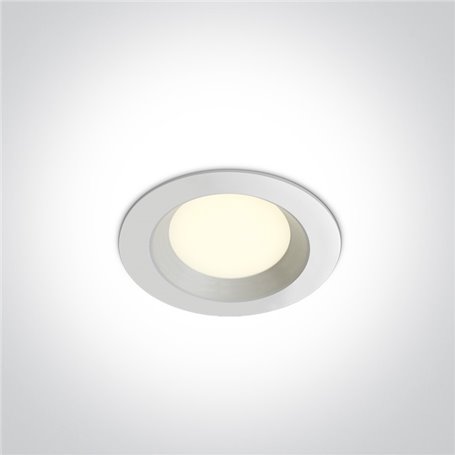 Empotrable Led de techo One Light 10103T/W/W Blanco Cromo 3w 4000K 