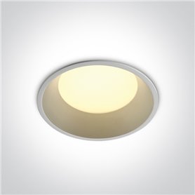 Empotrable de techo One Light 10109D/W/W Blanco 9w 3000K 