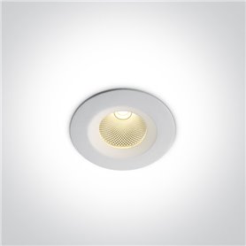 Empotrable de techo One Light 10107CA/W/W Blanco 7w 3000K 
