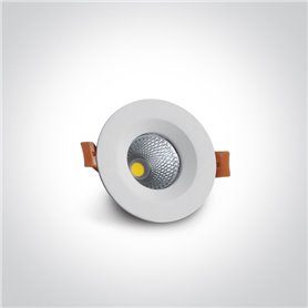 Empotrable de techo One Light 10107CA/W/C Blanco Cromo 7w 4000K 