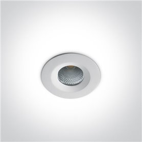 Empotrable de techo One Light 10107CA/W/C Blanco Cromo 7w 4000K 