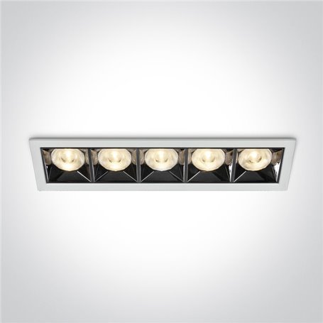 Empotrable Led de techo One Light 50506B/W/W Blanco 20w 3000K