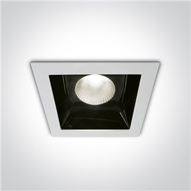 Empotrable Led de techo One Light 50130B/W/C Blanco Cromo 30w 4000K 