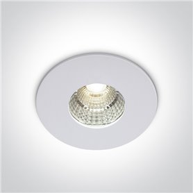 Empotrable de techo One Light 10107M/W/W Blanco 7w 3000K 