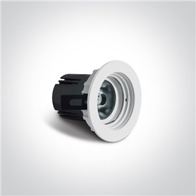 Empotrable de techo One Light 10107K/B/W Negro 7w 3000K