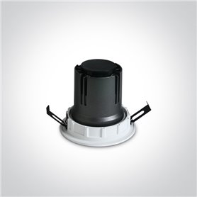 Empotrable de techo One Light 10107K/B/W Negro 7w 3000K