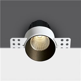 Empotrable de techo One Light 10112BTR/B/W Negro 12w 3000K 
