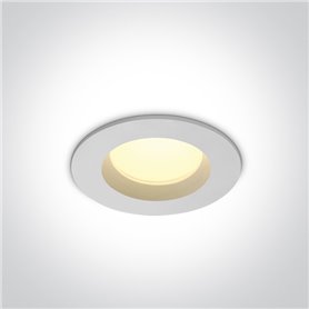Empotrable de techo One Light 10107B/W/W Blanco 7w 3000K 