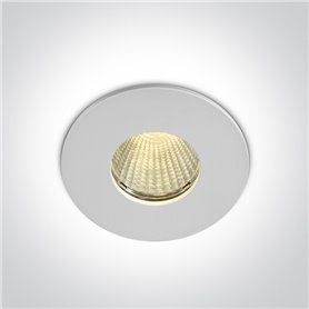 Empotrable de techo One Light 10107P/W/W Blanco 7w 3000K 