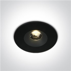 Empotrable de techo One Light 10106V/B/W Negro 12w 3000K 