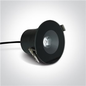 Empotrable de techo One Light 10106V/B/W Negro 12w 3000K 